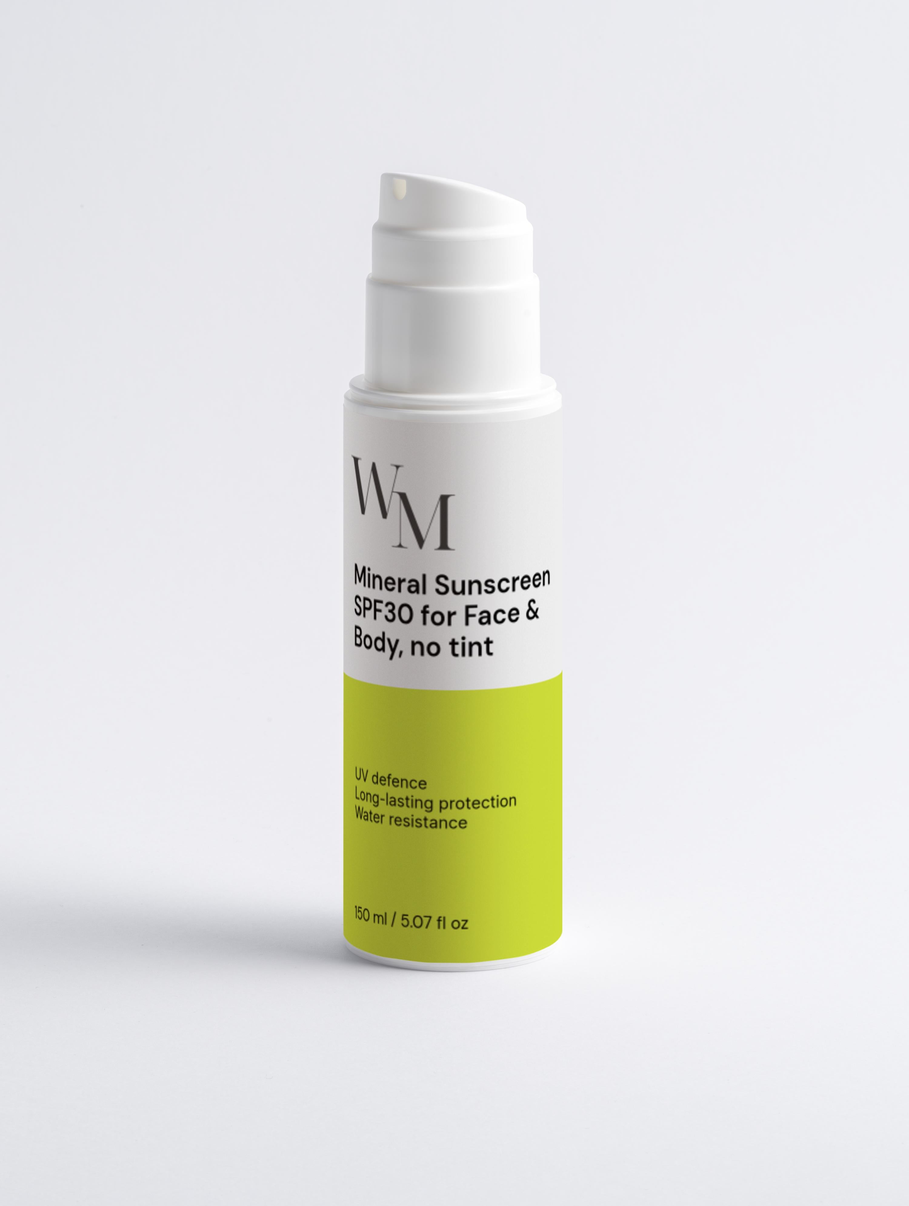 Mineral Sunscreen SPF30 for Face & Body, no tint